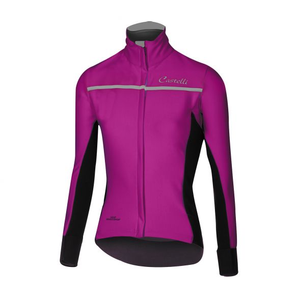 Castelli Trasparente 3 W Radtrikot lange Ärmel Lila Damen 16544-090