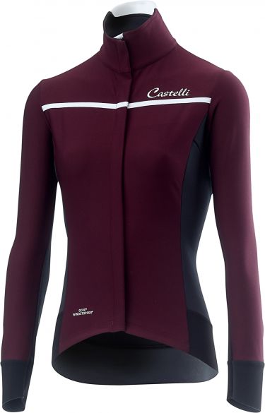 Castelli Trasparente 3 W Radtrikot lange Ärmel Dunkellila Damen 16544-091