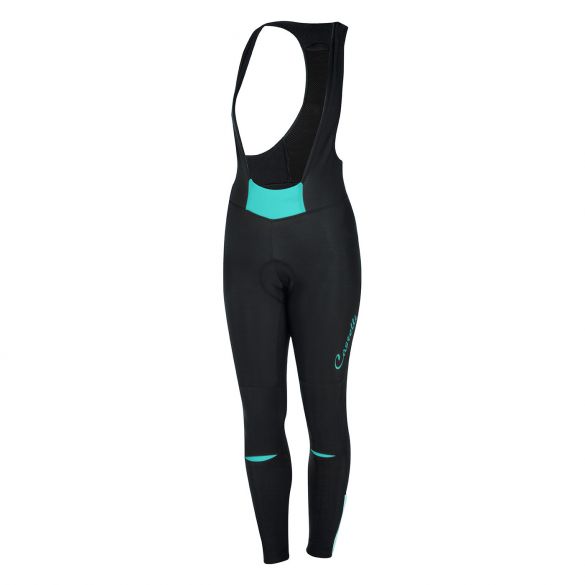 Castelli Chic bibtight Schwarz/Türkis Damen 16551-859
