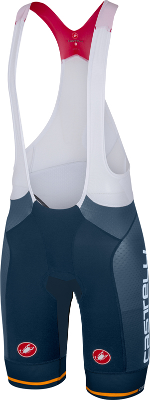 Castelli Free aero race bibshort kit version Navy/Orange Herren 17005-082