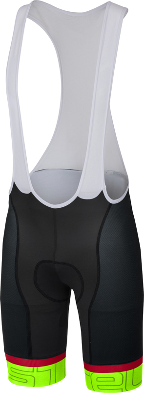 Castelli Volo bibshort Trägerhose Schwarz/Grün Herren 17008-084