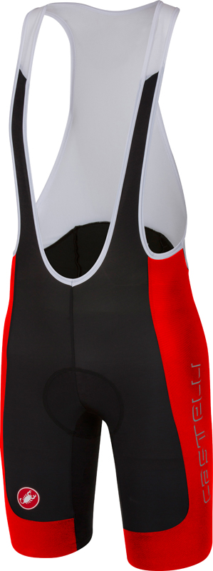 Castelli Evoluzione 2 Bibshort Trägerhose Schwarz/Rot Herren 17010-231