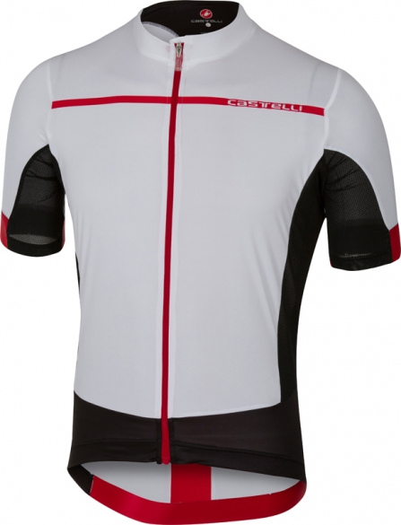Castelli Forza pro Kurzarmtrikot Weiß/Rot Herren 17017-001