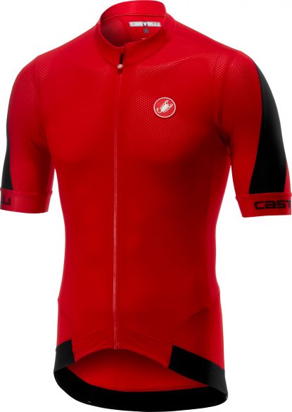 Castelli Volata 2 Kurzarmtrikot Rot/Schwarz Herren 17018-023