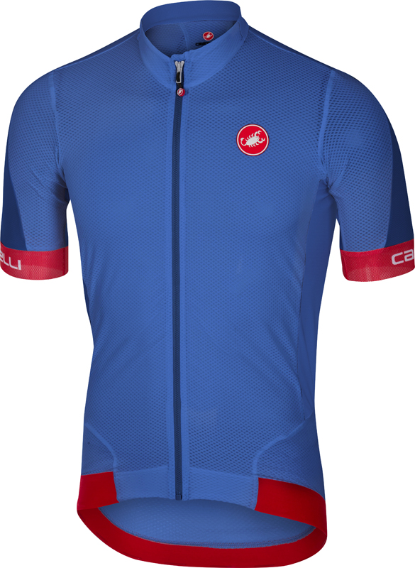 Castelli Volata 2 Kurzarmtrikot Blau/Rot Herren 17018-059