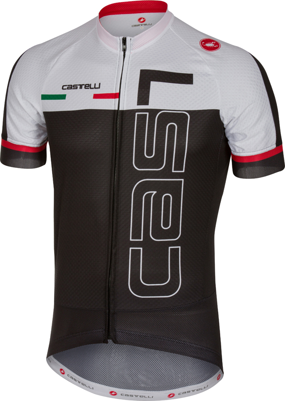 Castelli Spunto Kurzarmtrikot Schwarz/Weiß Herren 17021-101