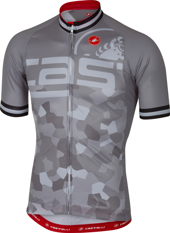 Castelli Attacco Kurzarmtrikot Grau Herren 17023-080