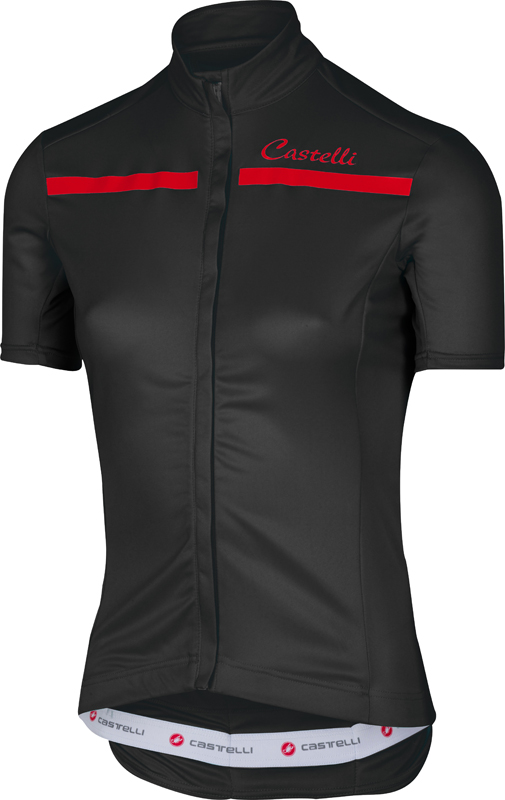 Castelli Imprevisto W Kurzarmtrikot Schwarz/Rot Damen 17063-010