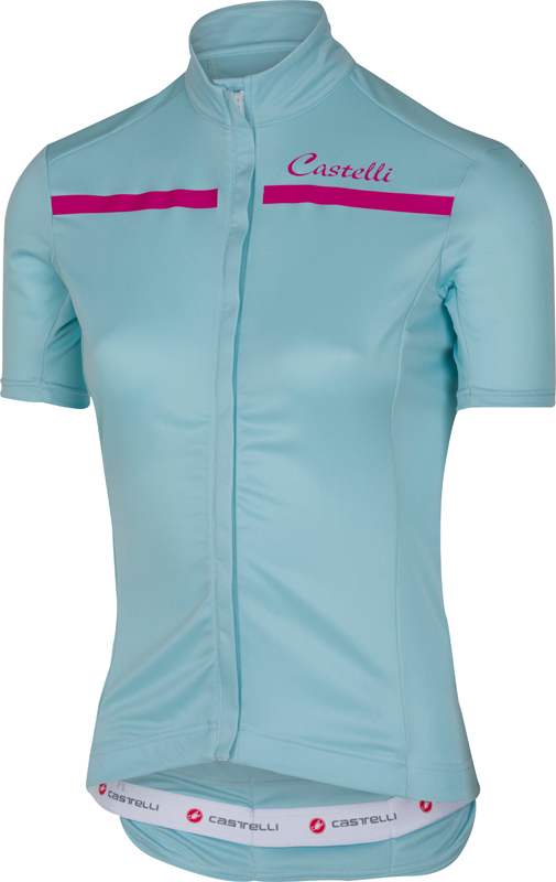 Castelli Imprevisto W Kurzarmtrikot Hell Blau/Rosa Damen 17063-056