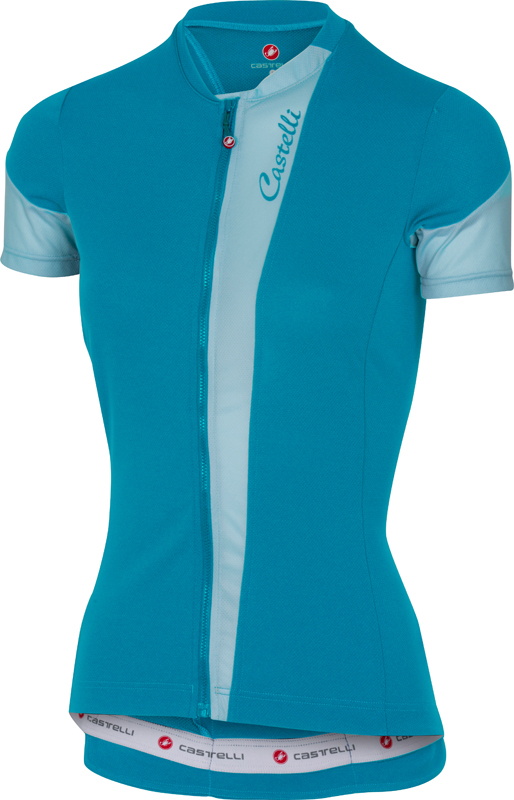 Castelli Spada Kurzarmtrikot Caribbean/Blau Damen 17065-069