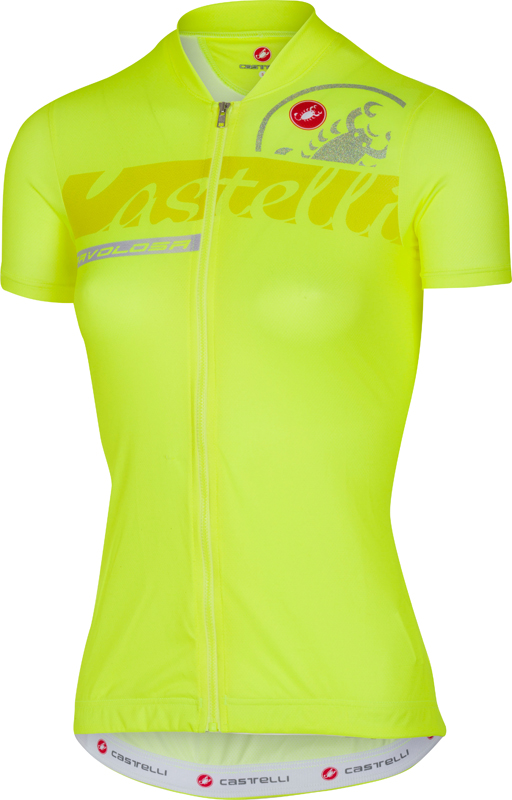 Castelli Favolosa Kurzarmtrikot Gelb Fluo Damen 17070-032