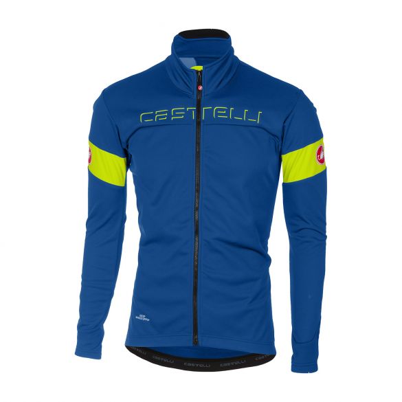 Castelli Transition Jacket Blau/Gelb-fluo Herren 17505-873