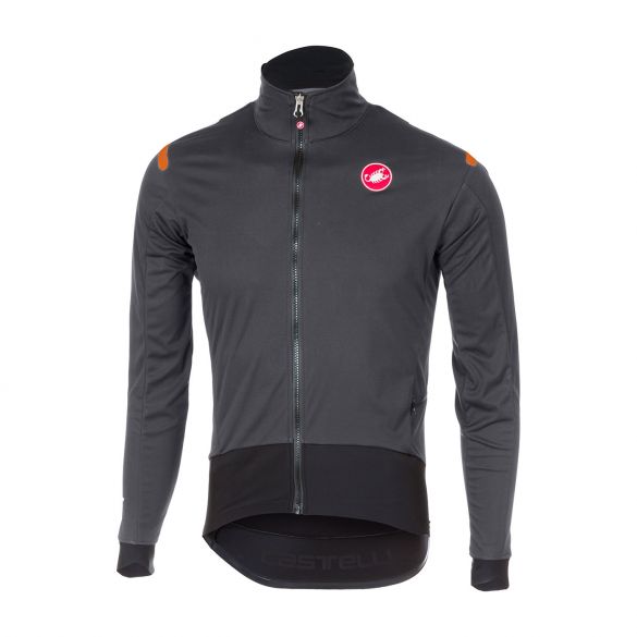 Castelli Alpha ros Radtrikot lange Ärmel Anthrazit/Schwarz Herren 17508-910