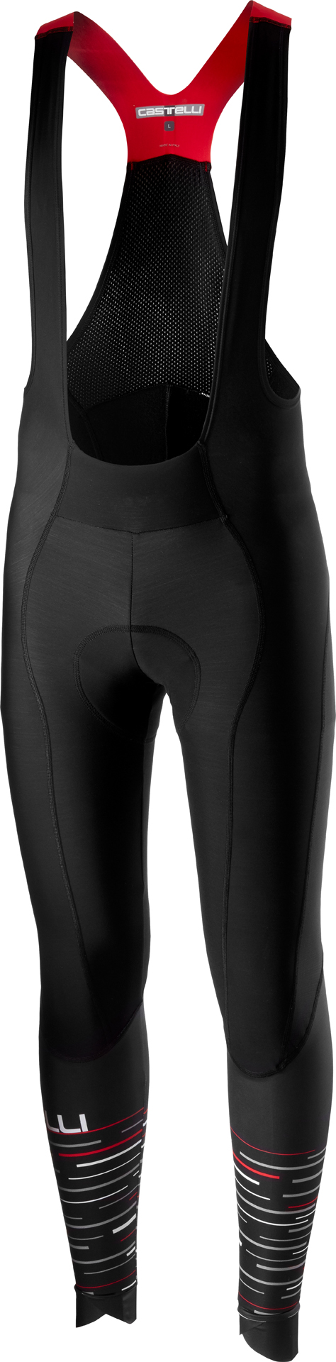 Castelli LW bibtight Schwarz/Rot Herren 17519-231