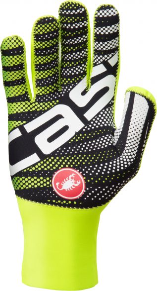 Handschuhe Castelli Wärmt Glove Farbe Schwarz-Gelb Fluo Größe XL 