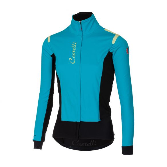 Castelli Alpha RoS W Jacket Türkis/Schwarz Damen 17535-921