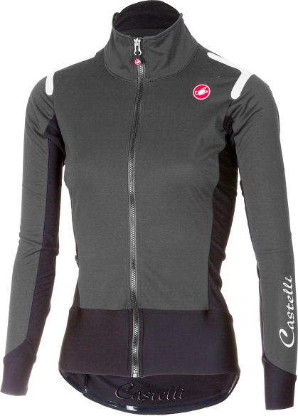 Castelli Alpha ros W Radtrikot lange Ärmel Dunkelgrau Damen 17539-030