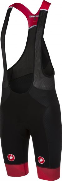 Castelli Free aero race Bibshort kit version Trägerhose Schwarz/Rot Herren 18001-023