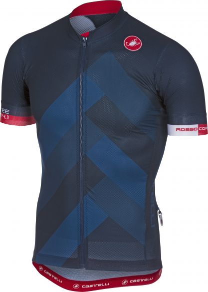 Castelli Free ar 4.1 Kurzarmtrikot Dunkelblau Herren 18003-041