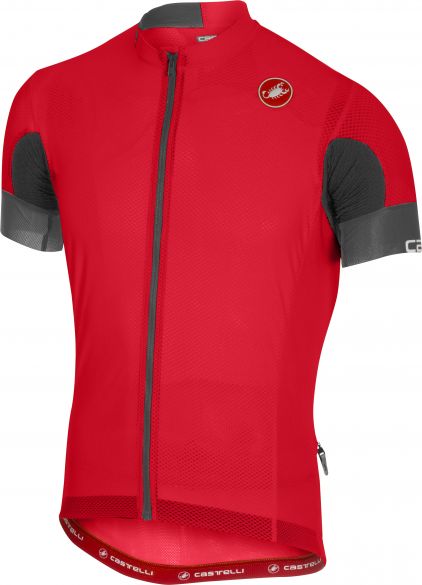 Castelli Aero race 4.1 solid Kurzarmtrikot Rot Herren 18004-023