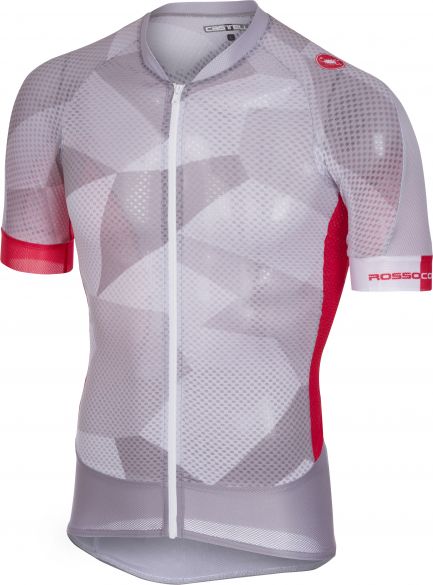 Castelli Climber's 2.0 Kurzarmtrikot Hellgrau/Rot Herren 18005-004