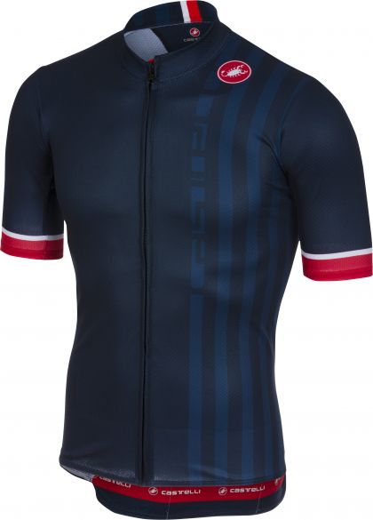 Castelli Podio doppio Kurzarmtrikot Dunkelblau Herren 18006-041