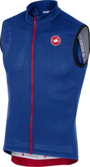Castelli Entrata 3 Radtrikot Ärmellos Blau Herren 18011-057