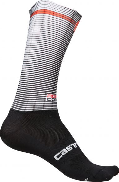 Castelli Aero speed sock Fahrradsocken Schwarz/Weiß Herren 18019-101