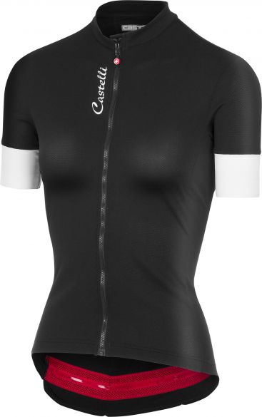 Castelli Anima 2 FZ Kurzarmtrikot Schwarz Damen 18039-010
