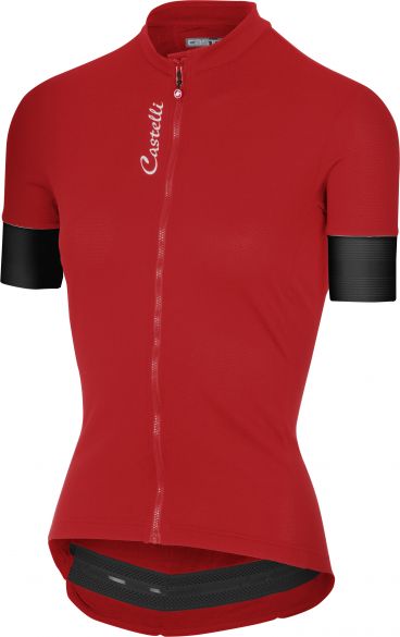 Castelli Anima 2 Kurzarmtrikot Rot Damen 18039-023