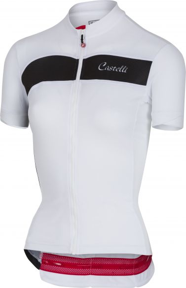 Castelli Scheggia Kurzarmtrikot Weiß/Schwarz Damen 18054-001