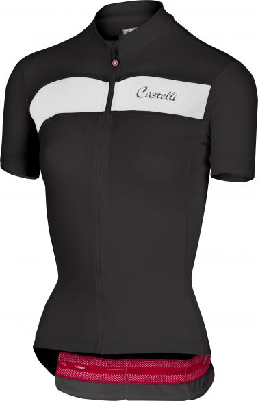 Castelli Scheggia Kurzarmtrikot Schwarz/Weiß Damen 18054-010