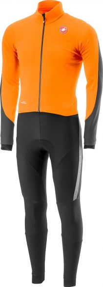 Castelli Sanremo 3 Thermosuit Orange/Schwarz Herren 18500-341