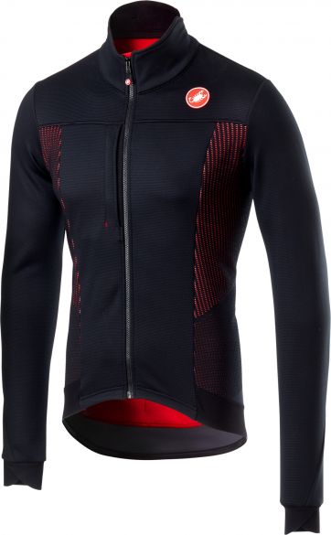 Castelli Espresso V lange Ärmel Jacke Schwarz/Rot Herren 18504-085