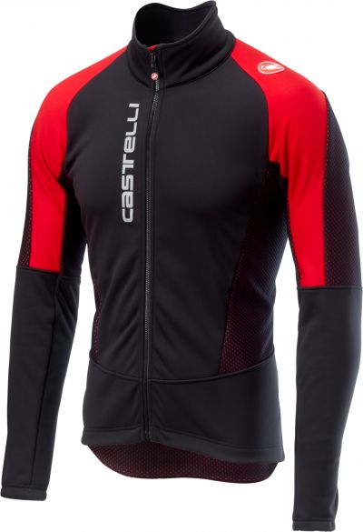 Castelli Mortirolo V Jacket Schwarz/Rot Herren 18505-231-VRR