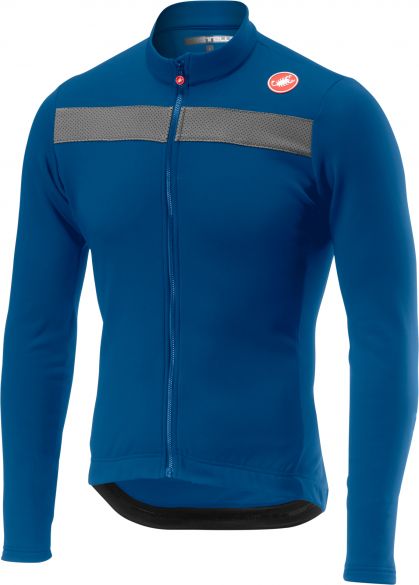 Castelli Puro 3 Radtrikot lange Ärmel Blau Herren 18511-087