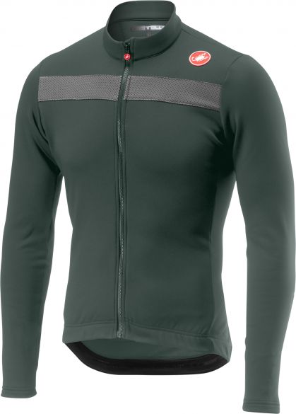 Castelli Puro 3 Radtrikot lange Ärmel Forest Grau Herren 18511-089