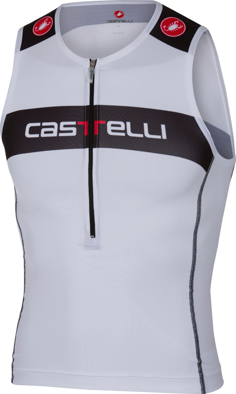 Castelli Core Tri Top Weiß/Schwarz Herren 14108-001