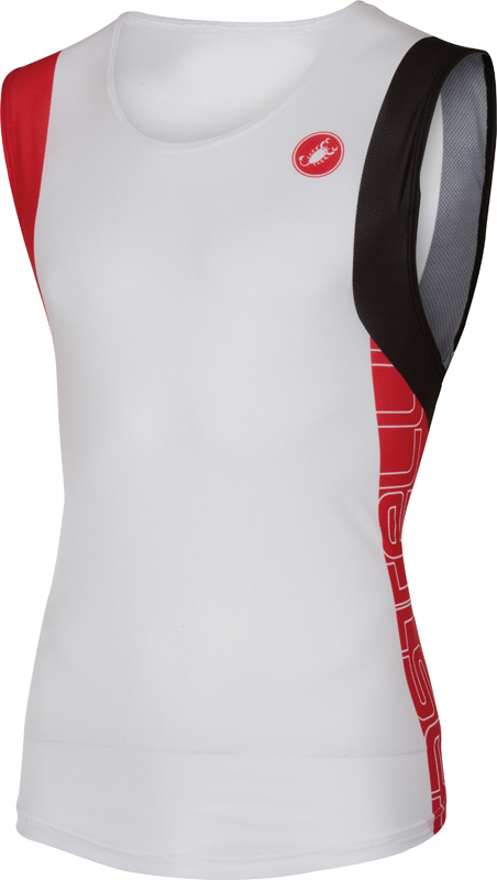 Castelli T.O. alii run top Herren Weiß/rot 16067-123 16067-123