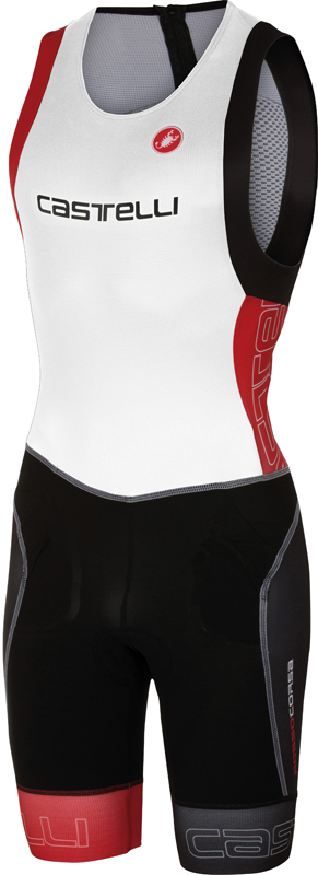 Castelli Free tri itu suit ärmellos Herren Weiß/rot 16072-123 16072-123