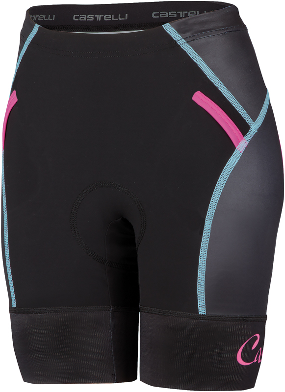 Castelli Free W tri Short Schwarz/Blau/Rosa Damen 16078-056