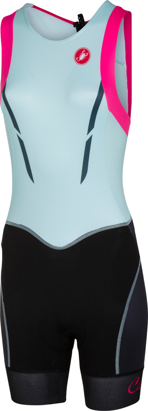 Castelli Free W tri itu suit ärmellos Schwarz/Blau/Rosa Damen 16079-056