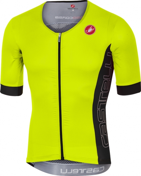 Castelli Free Speed Race Jersey Tri Top Gelb/Anthrazit Herren 17096-032