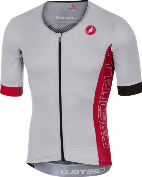 Castelli Free Speed Race Jersey Tri Top Weiß/Rot Herren 17096-123