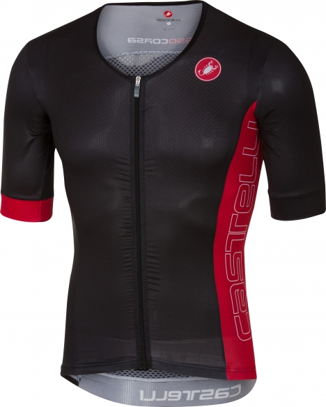 Castelli Free Speed Race Jersey Tri Top Schwarz/Rot Herren 17096-231