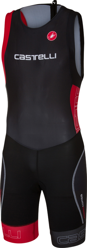 Castelli Short Distance Tri Suit Ärmellos Schwarz/Rot Herren 17097-231