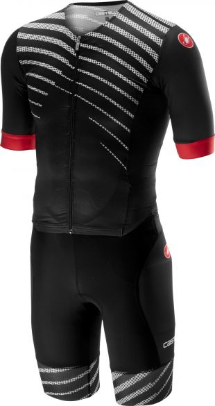 Castelli Free sanremo Trisuit Kurzen Ärmel Schwarz/Schwarz Herren 18109-110