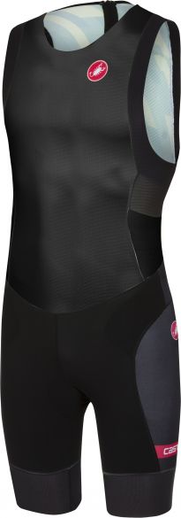 Castelli Free tri ITU suit Rückreißverschluss Ärmellos Schwarz Herren 18110-010