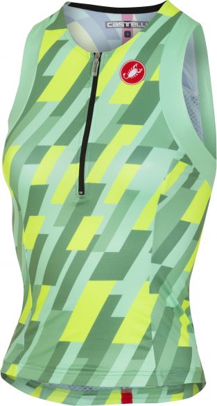 Castelli Free W tri singlet Mint/Gelb Fluo Damen 18125-060