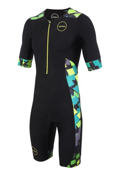 Zone3 Activate Plus Kurzarm Trisuit Electric sprint Herren TS18MACPS106